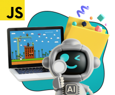 Язык программирования JavaScript + AI. Проектное обучение + геймификация + AI-помощники - КИБЕРшкола программирования для детей, компьютерные курсы для школьников, начинающих и подростков - KIBERone г. Подольск