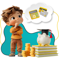 Финансовый интеллект вместе KIBERone - КИБЕРшкола программирования для детей, компьютерные курсы для школьников, начинающих и подростков - KIBERone г. Подольск