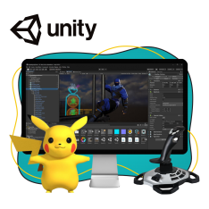 Мир игр на Unity 2D на популярном движке + AI-помощники - КИБЕРшкола программирования для детей, компьютерные курсы для школьников, начинающих и подростков - KIBERone г. Подольск