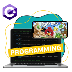 Программирование на C#. Удивительный мир 2D-игр - КИБЕРшкола программирования для детей, компьютерные курсы для школьников, начинающих и подростков - KIBERone г. Подольск