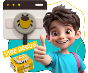 Тестирование & Vibe Debug. Охотники за багами - КИБЕРшкола программирования для детей, компьютерные курсы для школьников, начинающих и подростков - KIBERone г. Подольск