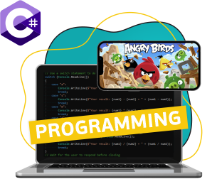 Программирование на C#. Удивительный мир 2D-игр - Школа программирования для детей, компьютерные курсы для школьников, начинающих и подростков - KIBERone г. Подольск